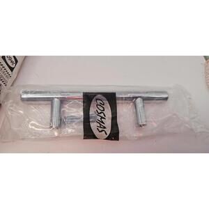 Cabinet Handle Pulls W/Screws Chrome Finish 5-3/8" Length3" Hole-Set of 12